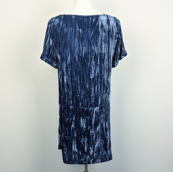 Floreat Anthro Crushed Velvet Shift Dress Medium - Picture 6 of 8